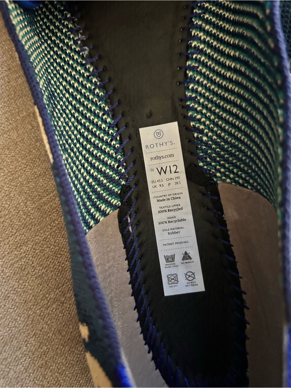 Rothy’s Moroccan Blue Flats - Picture 6 of 6